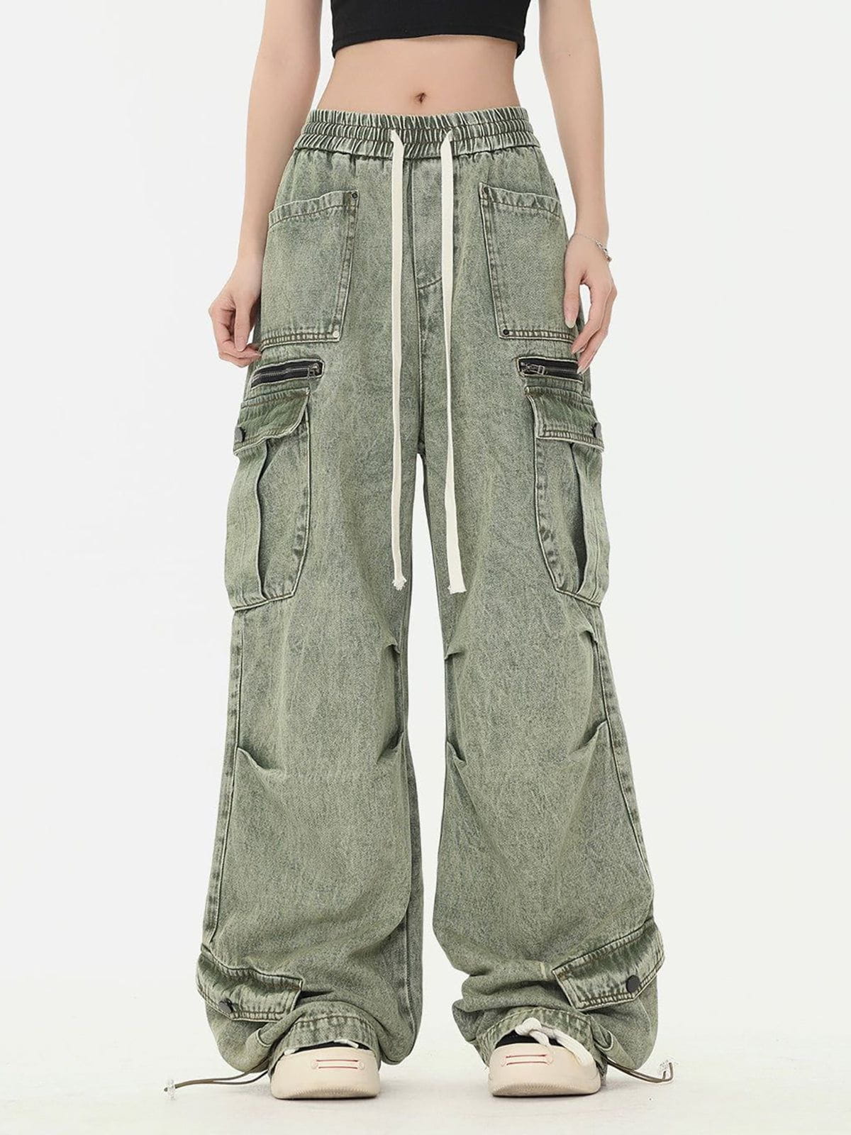 Esmée | Cargo Jeans com Cintura Regulável
