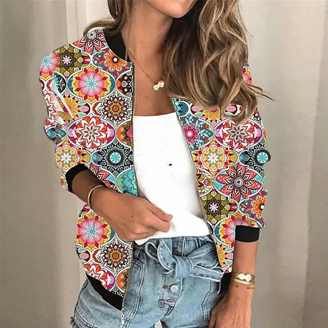 Eva | Casaco Estampado com Fecho