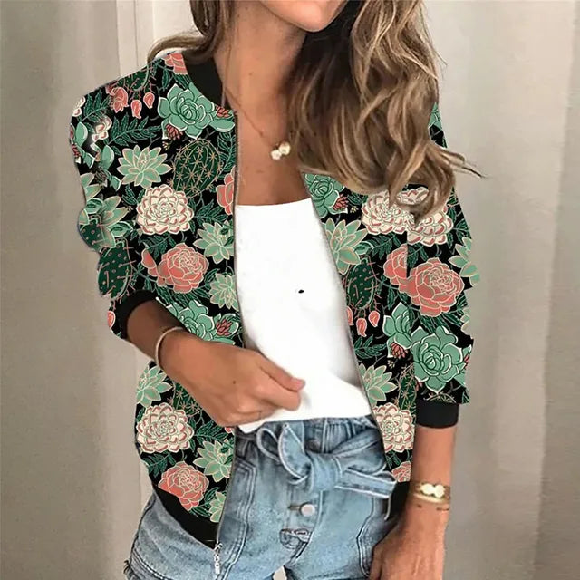 Eva | Casaco Estampado com Fecho