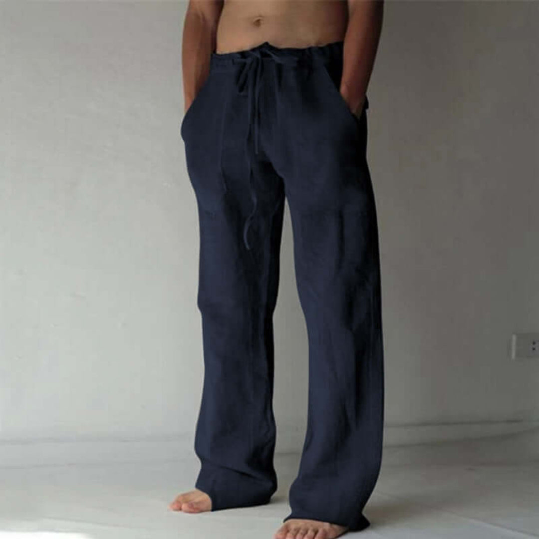 Calças Masculinas de Perna Larga | Estilo Casual