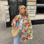 Piso | Elegante Casaco Feminino com Design Floral Confortável e Exclusivo
