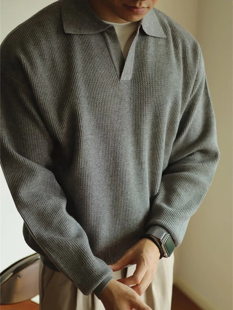Suéter de Malha Masculino VALERO com Gola Polo