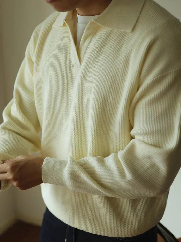 Suéter de Malha Masculino VALERO com Gola Polo