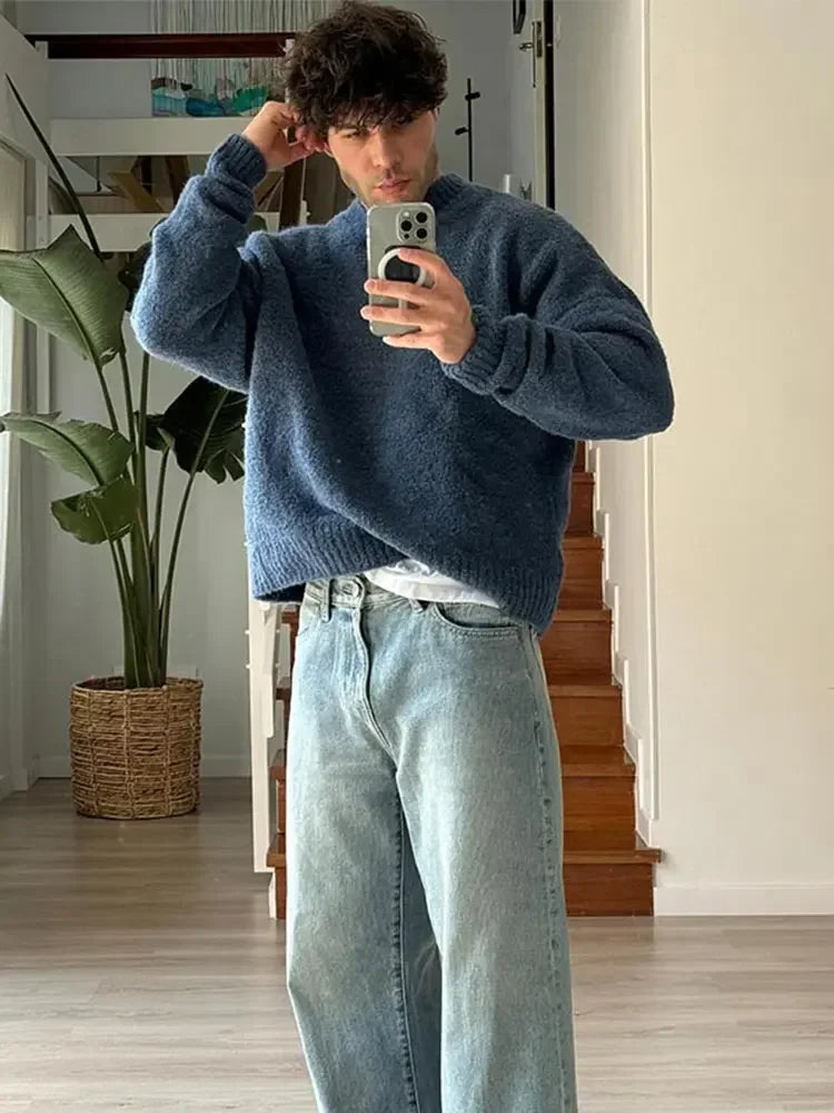 ZAVO - Suéter de Inverno Masculino
