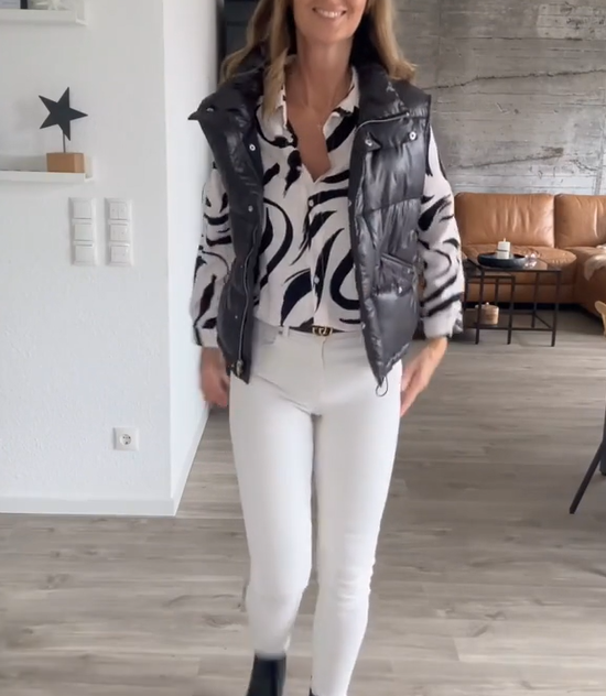 Blusa Impressa para o Outono