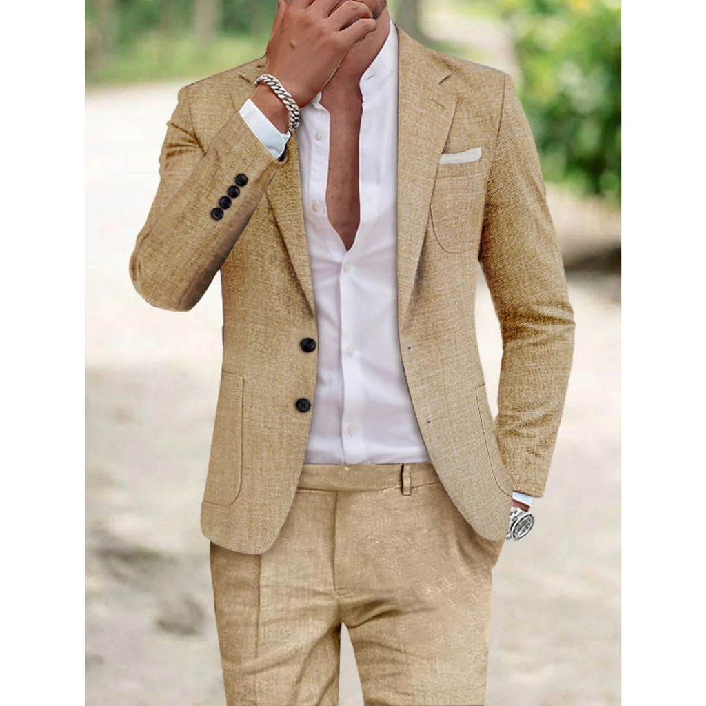 Conjunto Masculino Confortável de 2 Peças | Roupas para Trabalho