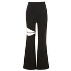 Ilaria | Calças Femininas Slim com Corte Flared