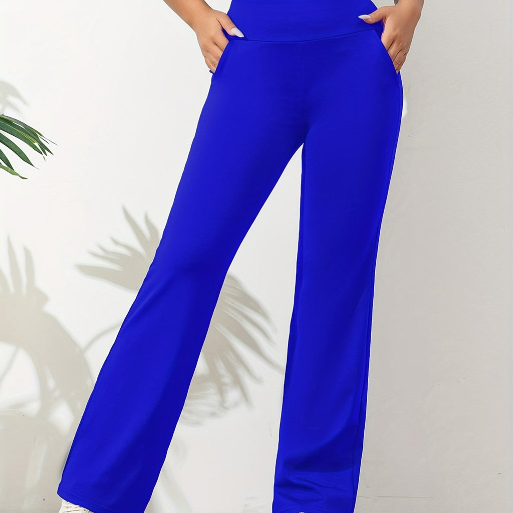 Leggings Flare de Cintura Alta para Mulheres - Estilo Esportivo