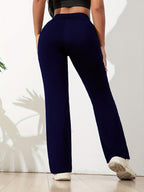 Leggings Flare de Cintura Alta para Mulheres - Estilo Esportivo