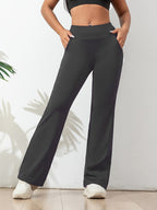 Leggings Flare de Cintura Alta para Mulheres - Estilo Esportivo
