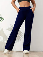 Leggings Flare de Cintura Alta para Mulheres - Estilo Esportivo