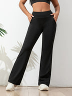 Leggings Flare de Cintura Alta para Mulheres - Estilo Esportivo