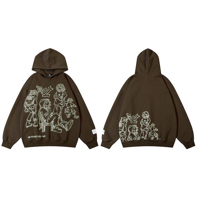 Jaqcues | Hoodie Streetwear com Estampa Gráfica