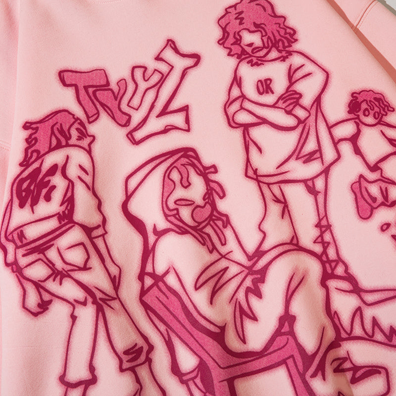 Jaqcues | Hoodie Streetwear com Estampa Gráfica