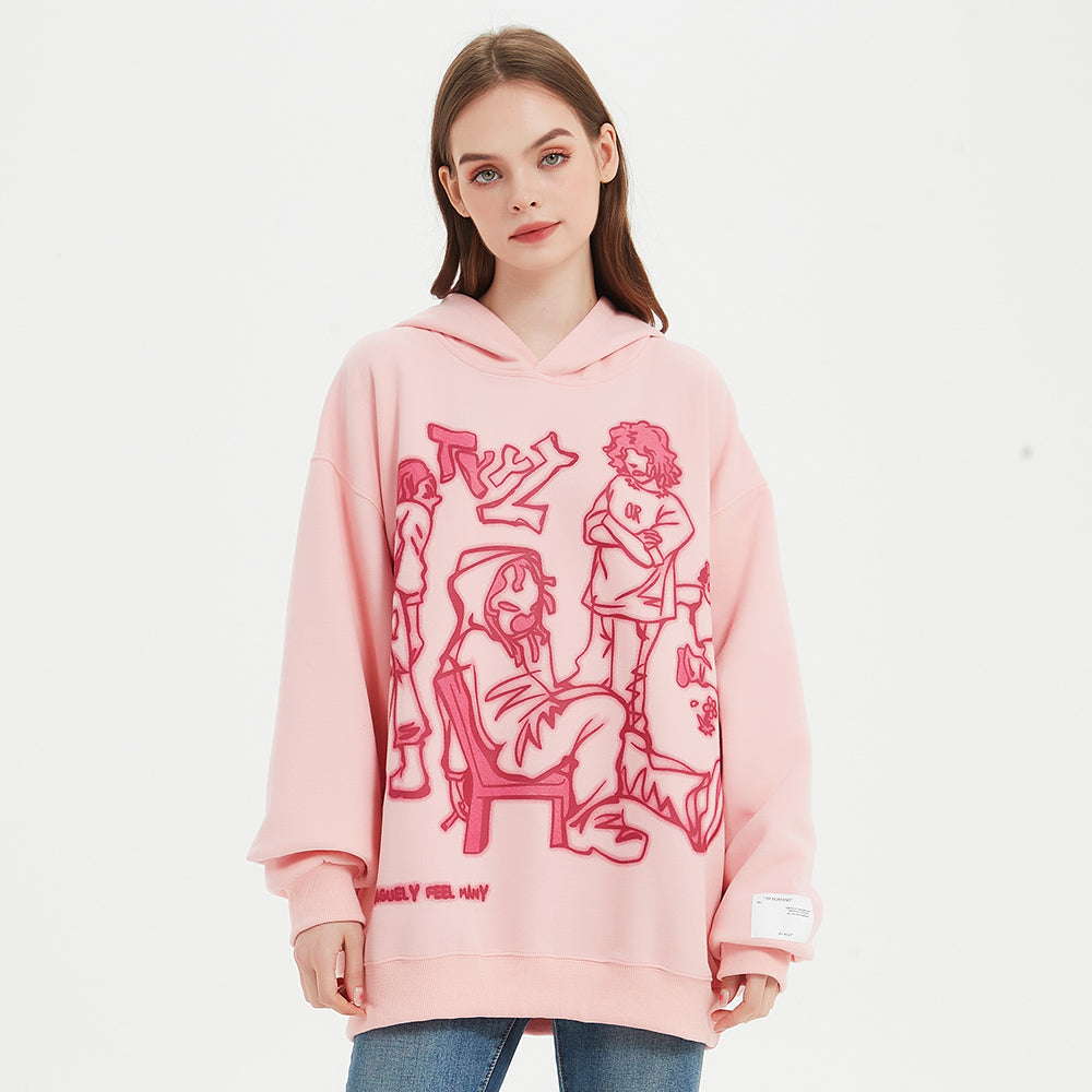 Jaqcues | Hoodie Streetwear com Estampa Gráfica