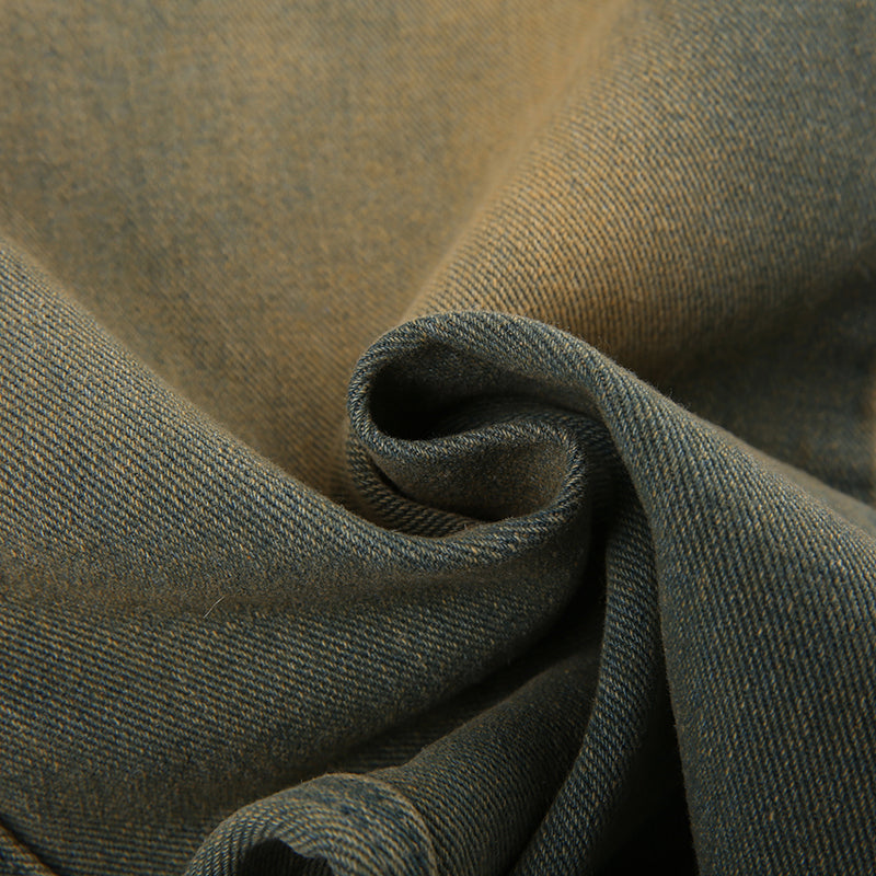 Jeanne | Calças Cargo Vintage Desgastadas para Mulheres