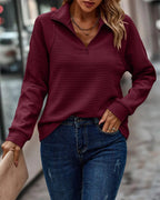 Suéter Elegante de Malha Feminino com Zíper