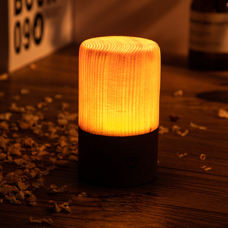 Abajur LED Sofisticado – WoodGlow
