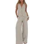 Loïs | Chic Relaxed Set (Cardigan & Pants)