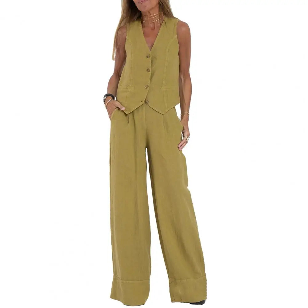 Loïs | Chic Relaxed Set (Cardigan & Pants)