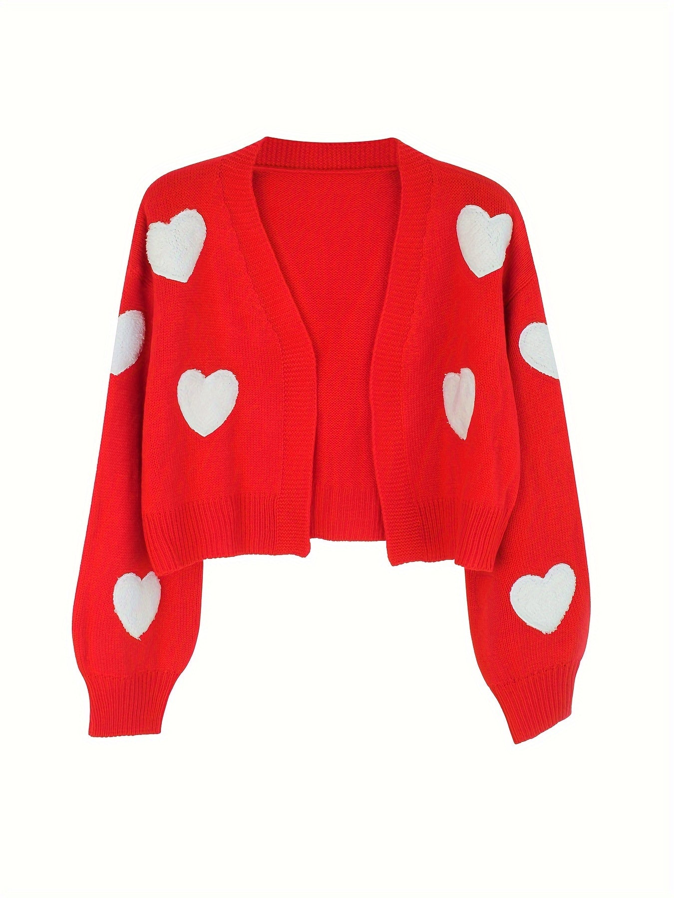 Lotte | Cardigan Aberto com Estampa de Corações