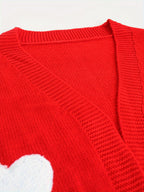 Lotte | Cardigan Aberto com Estampa de Corações