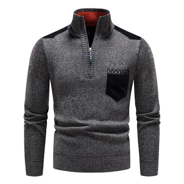 BELVA - Confortável Suéter de Inverno Masculino com Zíper
