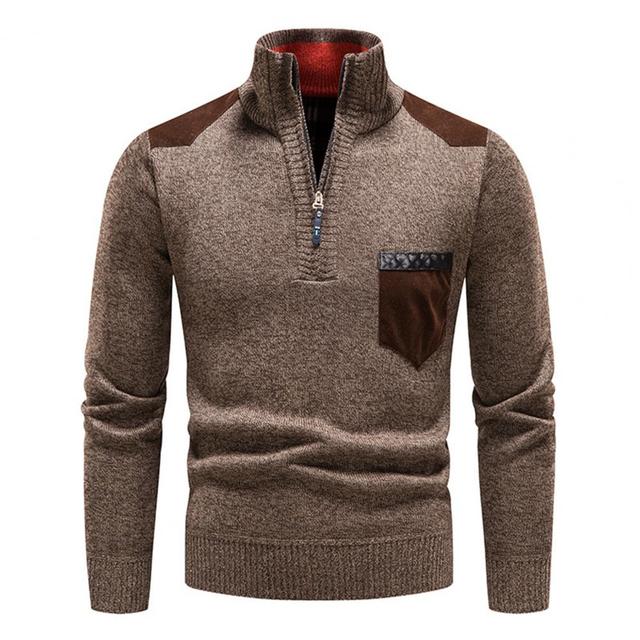 BELVA - Confortável Suéter de Inverno Masculino com Zíper