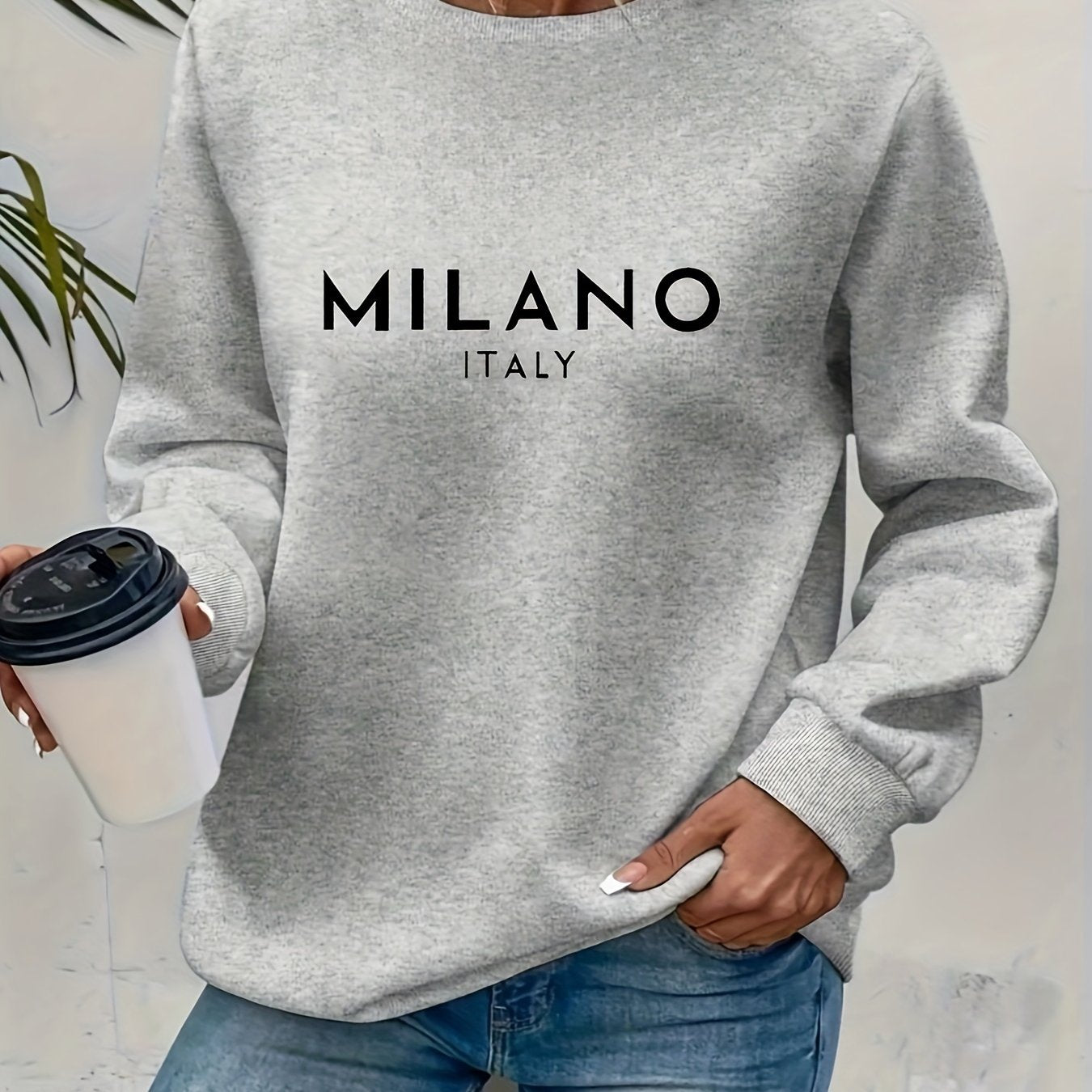 Milou | Pullover de Moletom com Estampa Milano