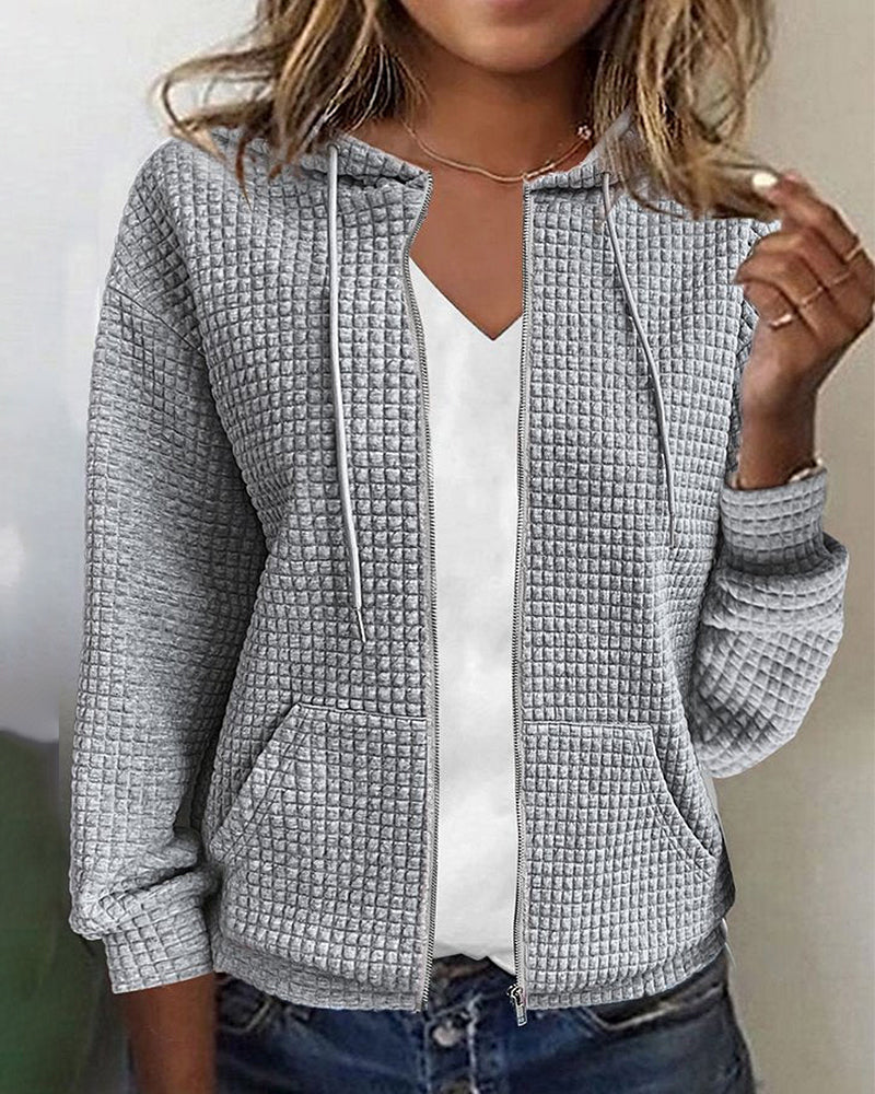 Monique | Colete Casual com Bolsos e Cordões Ajustáveis