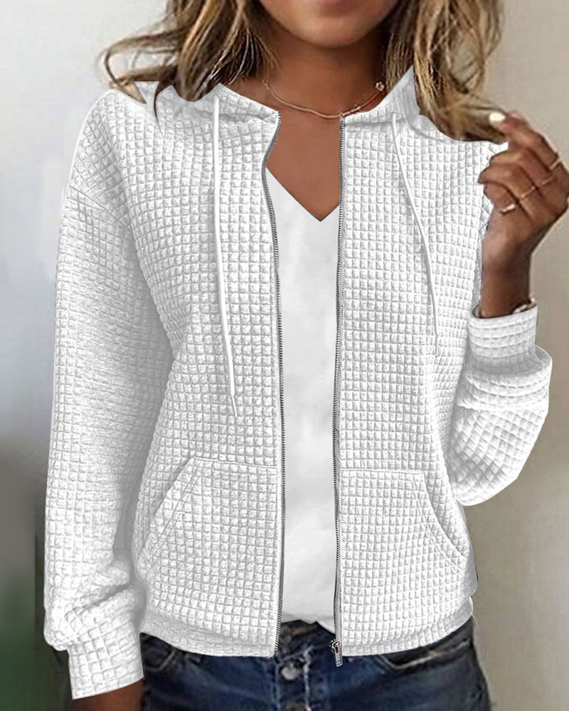 Monique | Colete Casual com Bolsos e Cordões Ajustáveis