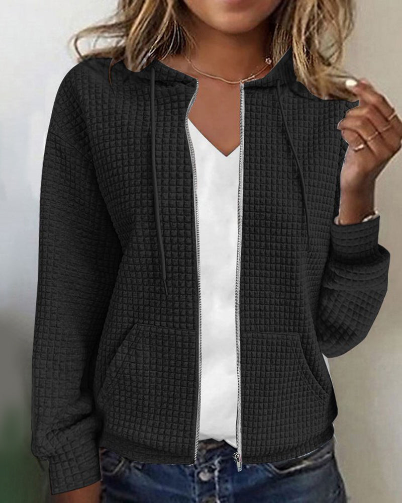 Monique | Colete Casual com Bolsos e Cordões Ajustáveis