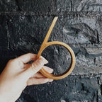 Números de Latão Acetinado para a Casa – Elegância Atemporal