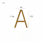 Números de Latão Acetinado para a Casa – Elegância Atemporal