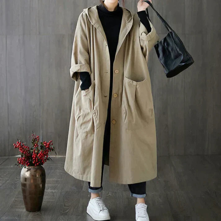 Casaco Trench Oversized Alina para Conforto Absoluto
