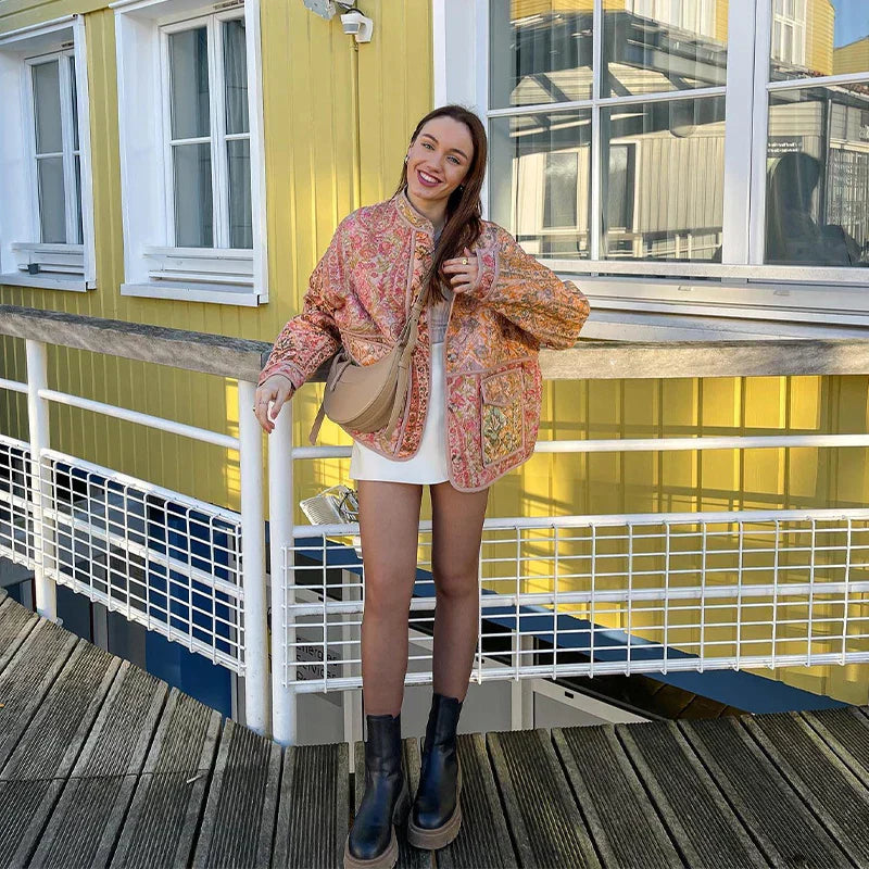 Sophie | Casaco Estampado Elegante com Design Sofisticado