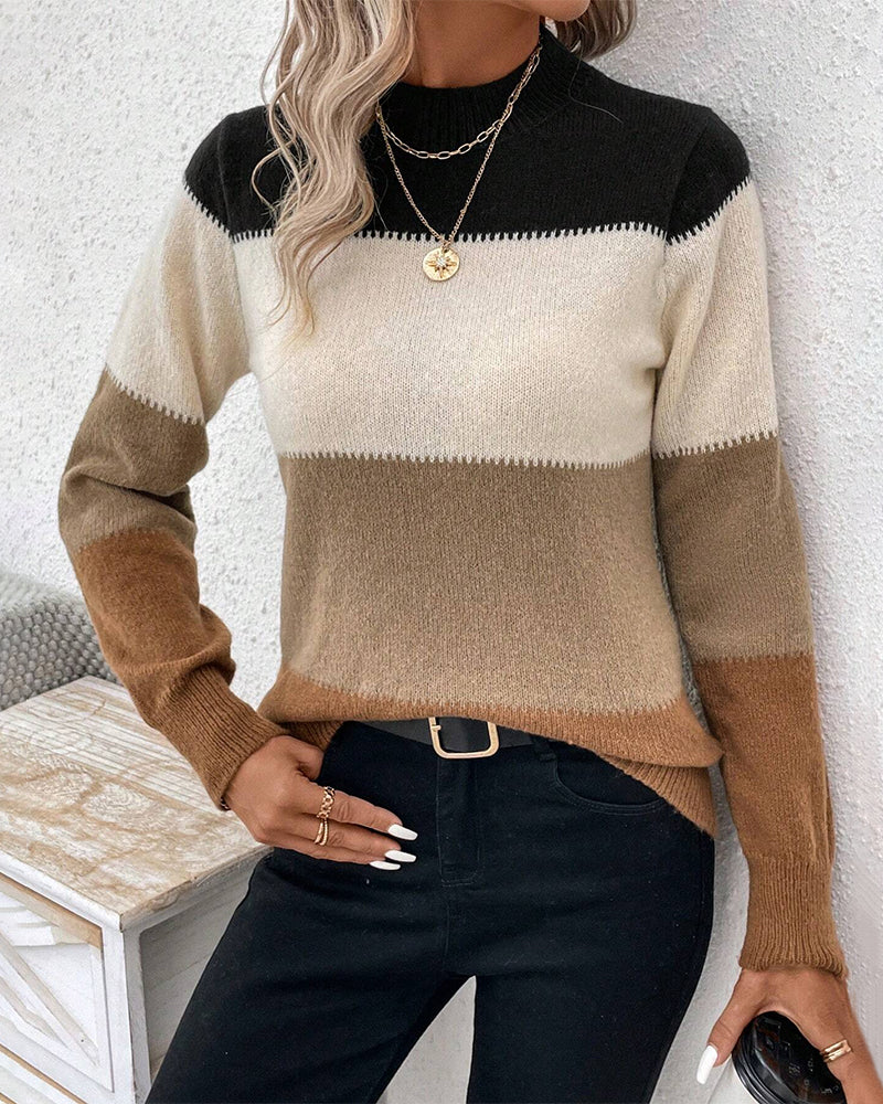 Stacey | Suéter de Gola Alta em Diversas Cores